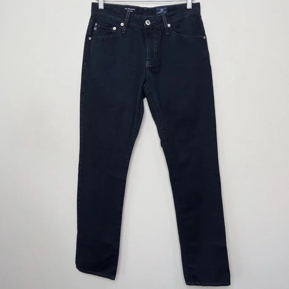 ADRIANO GOLDSCHMIED AG Mens 29R The Graduate Tailored Fit Stretch Jeans In Black - Picture 2 of 14